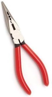 6-1/2-inch Multi-function Long Nose Pliers with Stripping, Crimping and Cutting Features for Small Wires. Ideal for Working on Telecommunication and Electrical Wires in Confined Areas.