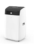 Garvee Climatiseur Portable 12000 BTU, Unité 3 En 1 Avec Tuyau d'évacuation, Fonctionnement Silencieux, Affichage Numérique, Télécommande, Minuterie 24 Heures, Kit d'Installation Pour Fenêtre(white)