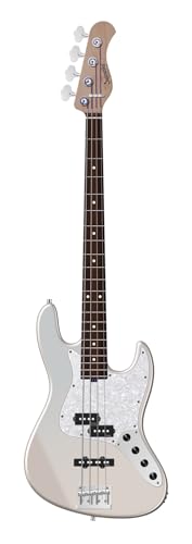 Sadowsky MetroExpress Hybrid P/J Bass Guitar - Solid Champagne Metallic, Morado Fingerboard