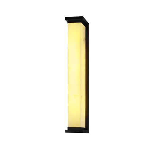 Applique imitation marbre acier inoxydable 80cm pour corriger un couloir sombre