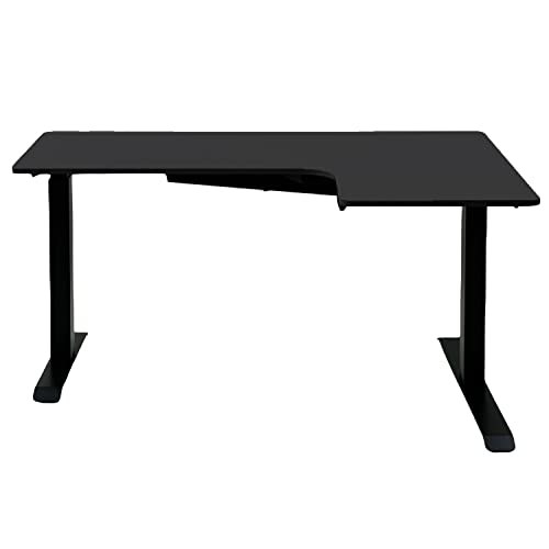 Amazon.co.jp: [山善] 電動昇降デスク L字 右天板 昇降式 幅140×奥行
