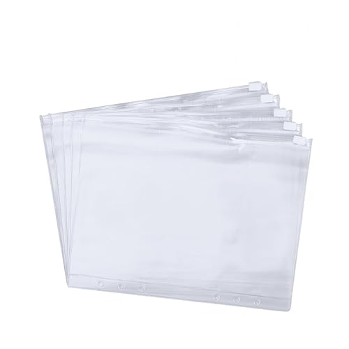 jojofuny 24個ポリプロピレン製透明ドキュメントフォルダ スナップボタン付