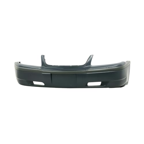 Image of Compatible with Chevrolet Impala 2000-2005 Front Bumper Cover | Primed, Without Fog Light Holes, Sedan, Ready to Paint, OEM 12335505, GM1000585