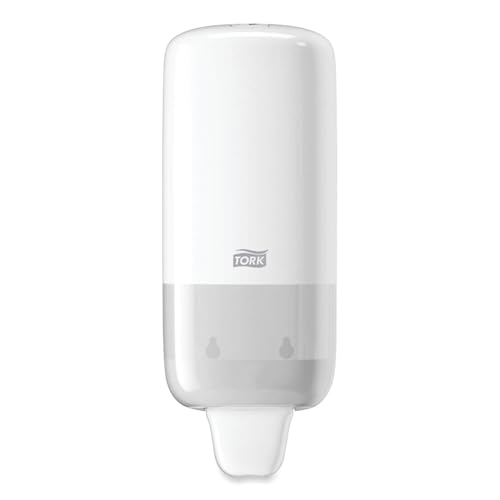 Tork Liquid Skincare Dispenser for Liquid Soap and Hand Sanitizer White S1, Economical, Elevation Range, 570020A (Pack of 1)