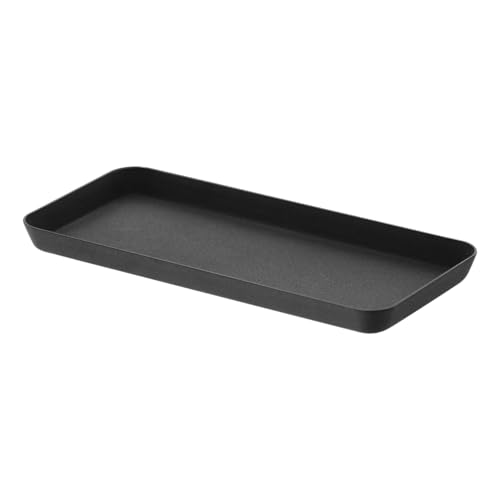 Yamazaki 4222 TOWER Amenity Tray L, black, Steel, 22 x 10 x 1.5 cm