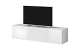 tv bank rot hochglanz Wandschrank mit Tür und Push-to-Open-System