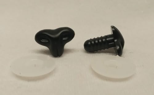 Sassy Bears 13mm Black Cat Safety Noses (10 noses) for