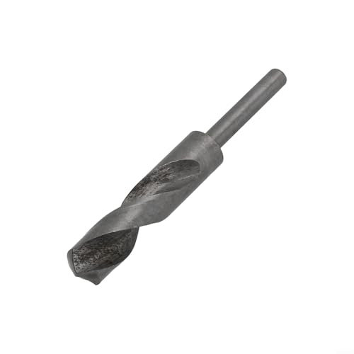 Broca HSS con vástago redondo reducido, diámetro 1432 mm, hecha de acero de alta velocidad para taladrar superficies de hierro, acero, plástico, madera, aluminio y metal fino (20 mm)