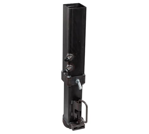 Gooseneck Coupler May Separate - 2022-2024 PJ Trailers LD, LY, LX, LS, CC, DD, TJ, & TS Trailers - Demco EZ Latch 3 Mytee Products Square Gooseneck Trailer Coupler w/Load Bearing Pin Set Compatible w/ 2-5/16' Hitch Ball 25,000 Lbs WLL, Coupler Retracted Height 32' and Extended up to 40'