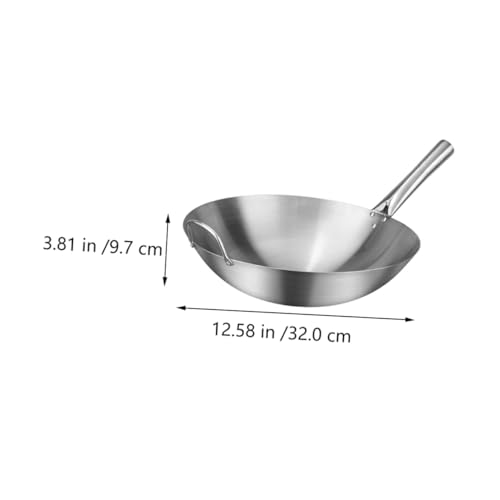 Wok antiadherente de acero inoxidable PRETYZOOM 2 lb miniatura 6