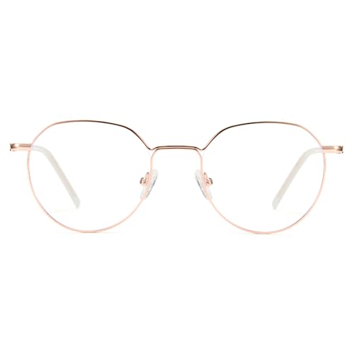 Cyxus Round Blue Light Blocking Glasses Men Women Computer Gaming Glasses UV400 glasses 8262