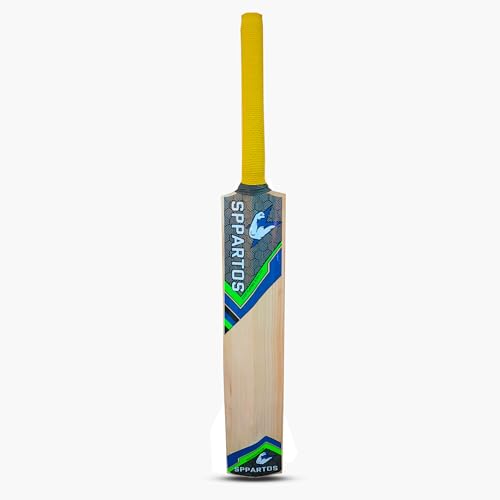 Image of Sppartos Platinum Pro Kashmir Willow Cricket Bat for Leather Ball Play (Size 6)