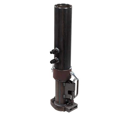 Gooseneck Coupler May Separate - 2022-2024 PJ Trailers LD, LY, LX, LS, CC, DD, TJ, & TS Trailers - Demco EZ Latch 7 Mytee Products Round Gooseneck Trailer Coupler w/Load Bearing Pin Set Compatible w/ 2-5/16' Hitch Ball 30,000 Lbs WLL, Coupler Retracted Height 30' and Extended up to 38'