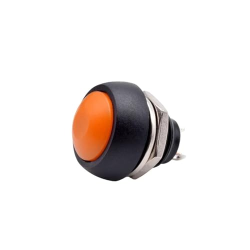 Bouton-poussoir 12mm orange mécanique pour restaurer vos consoles de jeux et bornes d'arcade
