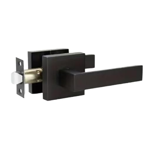 Buhyujkm Premium Bathroom Door Knob | Durable Passage Door Locks & Levers for Bathroom, Residence & Apartments | Heavy Duty Door Hardware for Residential Use and Easy Installation