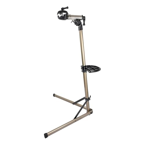 Image of BikeHand Bike Repair Stand - Home Portable Bicycle Mechanics Workstand - for Mountain MTB Road Bikes Maintenance - Max. 110 lbs