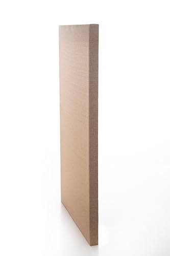 Painel de tratamento acústico, lã de rocha, 124x64x5cm, alta densidade (Vinho)