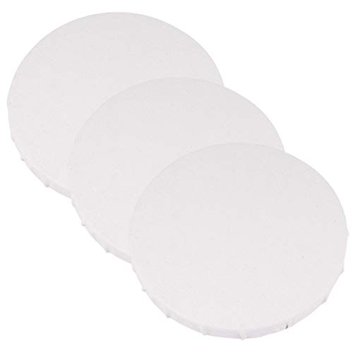 4 peças de tela de pintura redonda com mini cavalete de exibição de madeira para estudantes, pintura