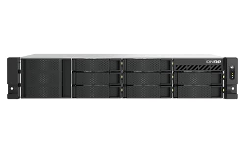 Image of QNAP TS-855eU-RP-8G-US 8 Bay High-Speed 2U Short-Depth rackmount NAS with Dual-2.5GbE, Intel Atom CPU, Redundant 300W PSU, 8GB DDR4 Memory and 8-core Computing Power (Diskless)