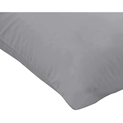 AA WHOLESALE AND RETAIL 100% EGYPTIAN COTTON PAIR OF Housewife PILLOWCASES 50 X 75 CM (2X PILLOWCASES,Silver) Cover