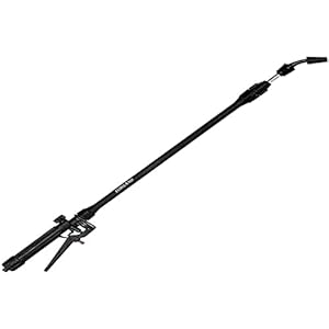 ribimex Metalen telescopische sproeier met handgreep en verstelbaar mondstuk nr. 4 voor agressieve producten