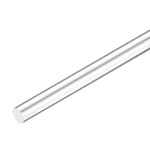 Image of M METERXITY 1-Pack Acrylic Round Rods, 11.8 x 0.79 Inch / 300 x 20 mm Clear Acrylic Dowel Rods Sticks Plastic Sticks Strip for DIY Crafts Lighting Gardening Decorations