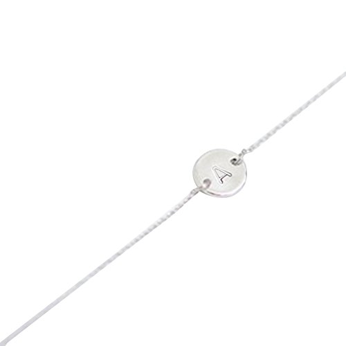 lEIsr00y Gold Bracelets for Women Sterling Silver Jewelry Plus Size Women Men Simple 26 Letters Bracelet Bangle Jewelry Chain Party Cocktail Gift Silver K