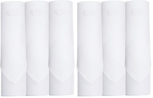 Symbol Premium Men's Cotton White Handkerchief (Available in Combo Packs)