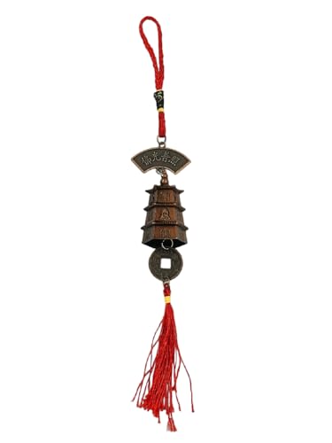 Image of numeroastro Tibetan Hanging Bell | Wind Chime for Homes, Offices, Cars for Positive Flow of Chee Energy (1 Pc)