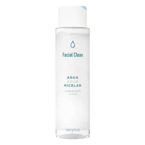 Agua Micelar Facial 400 ml – Desmaquillante Suave con Aloe Vera y Camomila,Deliplus Limpieza e Hidratación para Todo Tipo de Pieles, Incluida Sensible