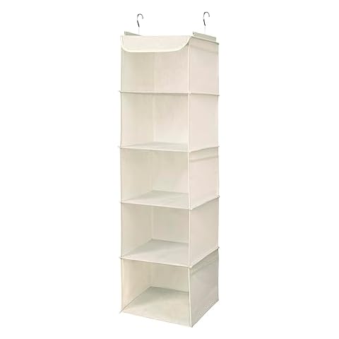 BrilliantJo 5-Shelf Hanging Wardrobe Organiser Cover