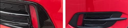 ANUNFRRE Car Accessories Fit for Honda 10th Gen Civic 2016-2021 Rear Bumper Reflector Fog Bezel Cover Trim 2Pcs （Glossy Black） by ANUNFRRE - Used condition - Image 2