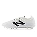 New Balance Unisex Furon Dispatch FG V7+ Soccer Shoe,White/Black/True Red,Men 4.5 / Women 6 Wide