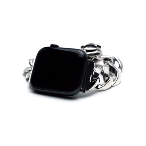 [新宿銀の蔵] Apple Watch Band 49mm/45mm/44mm/42mmケース用 アップルウォッチバンド (スター L) ArgentGleam Classic アージェントグリームクラシック AGB-181 20cm メンズ シルバー925 シルバーチェーン