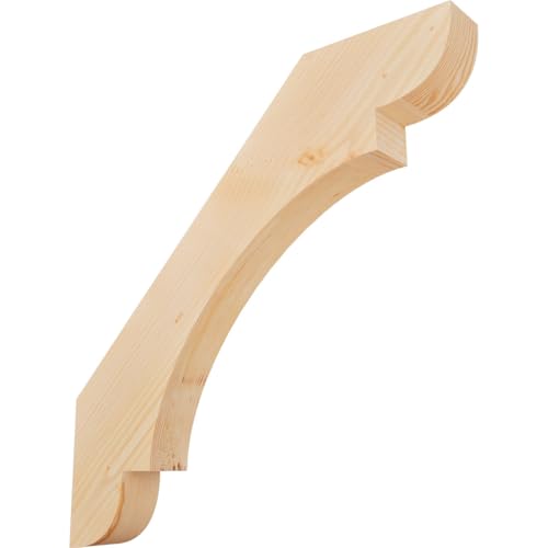 Ekena Millwork BRC04X30X30OLY00SDF 3 1/2"W x 30"D x 30"H Olympic Smooth Knee Brace, Douglas Fir