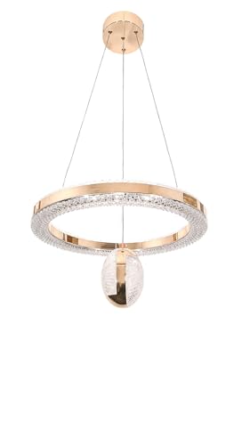 İnci Gold Modern Tasarım Sarkıt Led Avize 3 Renk Işık Kristal Görünüm Oturma Odası Yemek Odası Salon Yatak Odası