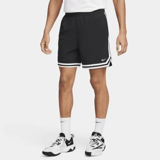 Nike DNA Men's Dri-FIT 6" UV Woven Basketball Shorts (Black/White/White, FN2659-010) Size X-Large - Image 2