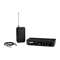 Includes BLX4 wireless receiver, BLX1 body pack transmitter, WA302 guitar cable, and user guide. Power and battery status LED Adjustable gain control Quick & easy frequency matching 2 AA batteries (included) provide up to 14 hours of continuous use