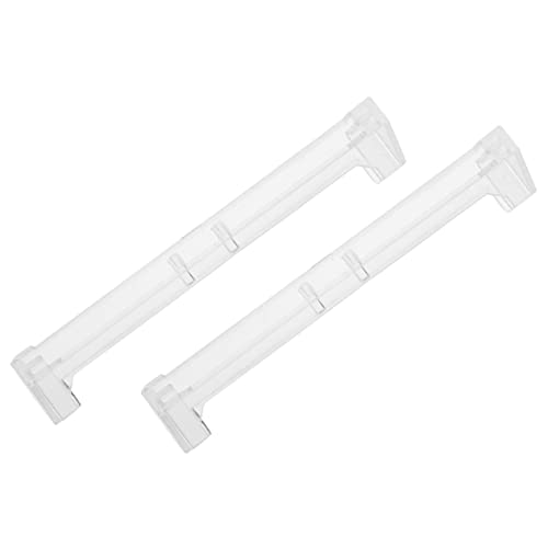 HOLIDYOYO 2pcs Clear Valance Corners Plastic Blinds Corner Bracket for Vertical Blinds Lightweight Easy to Install Strong Bearing Weight for Hidden Curtain Connectors
