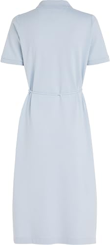 Tommy Hilfiger Damen Polokleid Midi Dress Kurzarm, Blau (Breezy Blue), XXL – Ansicht 6