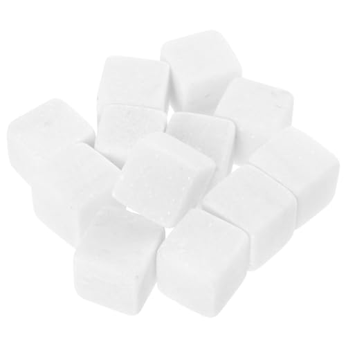 Warmhm 12 Pièces Marbre Réutilisables Blocs de Glace Froids pour Refroidissement sans Altération Accessoire Cadeau pour Amateurs de Vin et Whisky Surface Lisse et Résistante