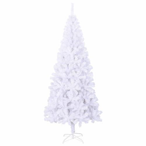 Árbol de Navidad artificial 180 cm con 300 luces LED violetas de decoración 5