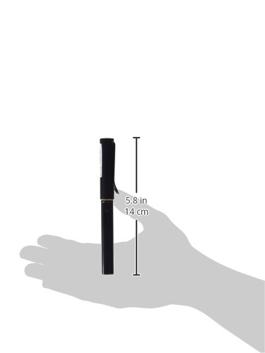 Image of LAMY AL-star black - Fountain Pen with ergonomic grip & black Left-Handed steel nib (LH) in size M - lightweight aluminum body - including LAMY T 10 blue cartridge