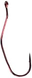 Mustad UltraPoint Slow Death Special Bend Aberdeen Hook (Pack of 10), Red, 4