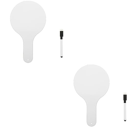 Palette effaçable à sec portable en bois blanc pour tableau de classe et réponses des étudiants