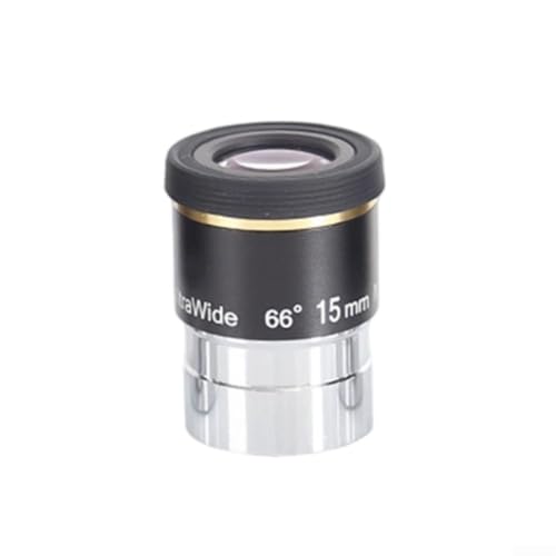 Ocular para telescopio de 15mm y 66° con lente HD de astronomía