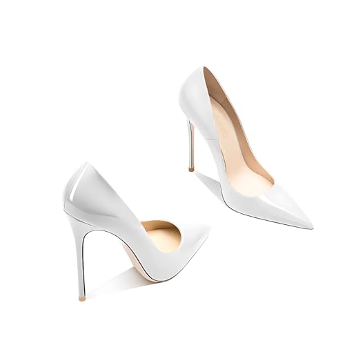 Women's Pointed Toe Shallow Stiletto Heels 4.7 Inch Pumps Wedding Party Banquet Shoes4
