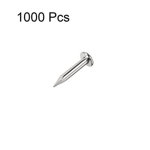 1000 clavos pequeños de acero carbono 1.2 mm x 6 mm para accesorios decorativos y DIY miniatura 2