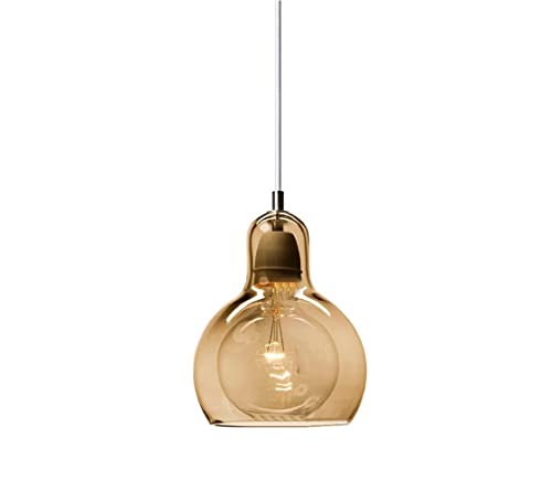 Plafonnier suspension en verre pour illuminer votre îlot de cuisine avec élégance