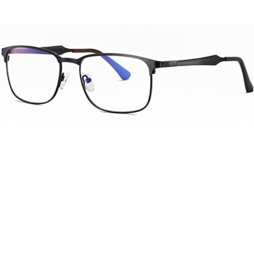 Óculos para Luz Azul Masculinos Armação de Metal Quadrado, Óculos planos, Joopin óculos de computado